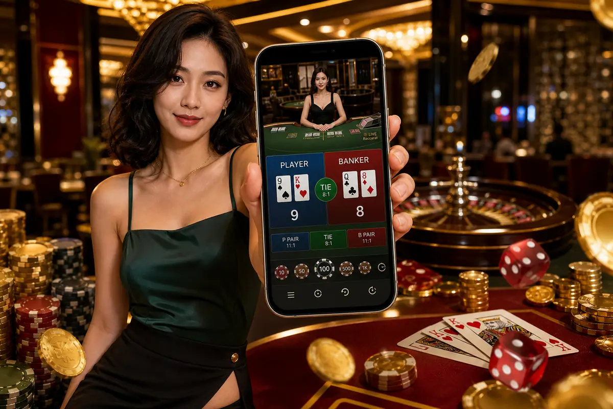 utra66 Casino suasana permainan baccarat live